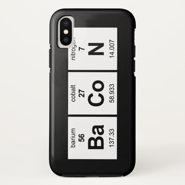 Coques Case-Mate iPhone Tableau périodique de lard (Dos)