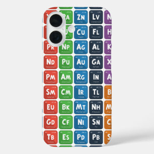 Coque Pour iPhone 16 Tableau périodique des éléments 3