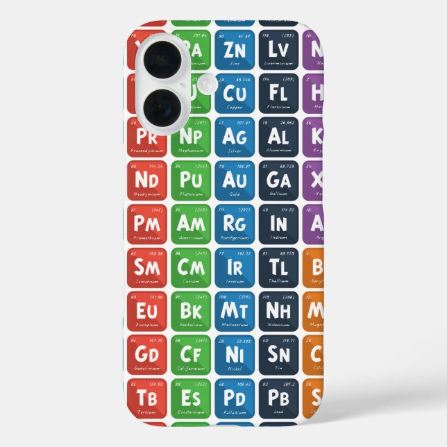 Coques Case-Mate iPhone Tableau périodique des éléments 3 (Verso)