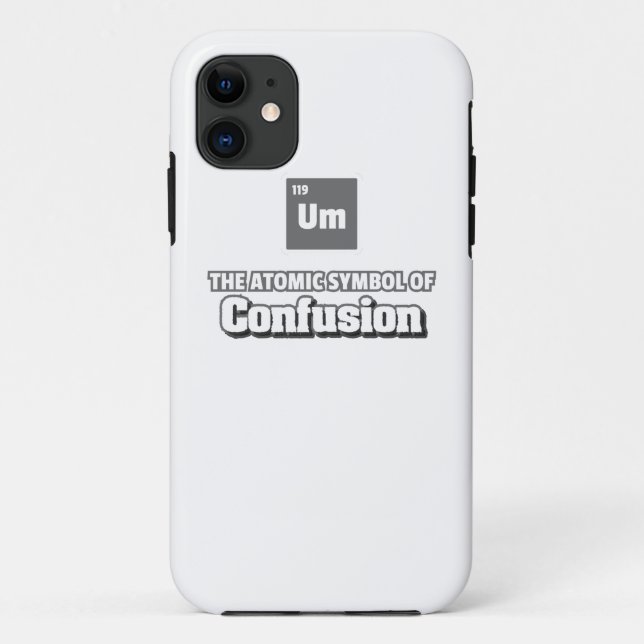 Coques Case-Mate iPhone Tableau périodique - Élément Um de confusion (Dos)