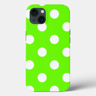 Case-Mate iPhone Case Taches à pois vert citron