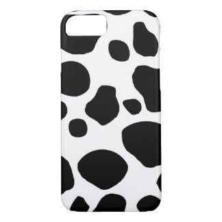 Coque iPhone 7 Taches blanches noires de vache