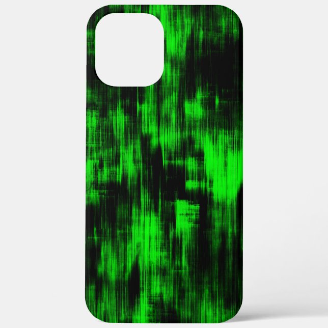 Coques Case-Mate iPhone Taches écailleuses en vert clignotant et foncé (Verso)