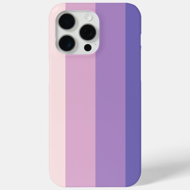 Coques Case-Mate iPhone Taches pourpres coupées, bandes verticales (Verso)