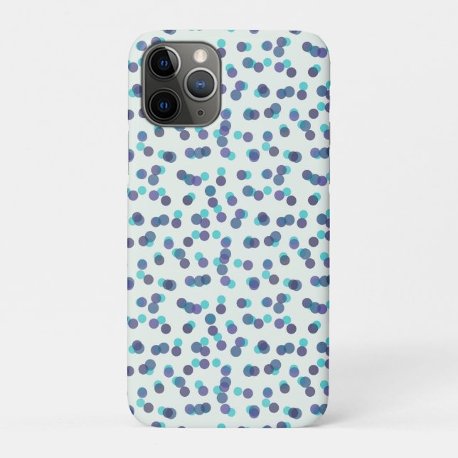 Coques Case-Mate iPhone taches turquoise violettes et bleues (Dos)