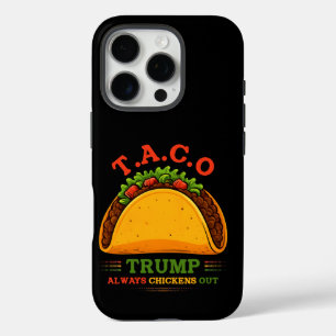Coque iPhone 16 Pro Taco Trump chasse toujours les poulets amusants