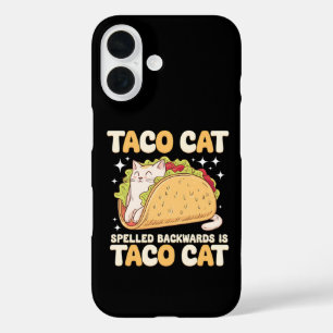 Coque Pour iPhone 16 Tacocat Épelé à l'Envers Taco Cat Mexicain