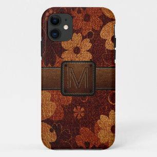 Coques Pour iPhone Tag Brown en cuir Brown