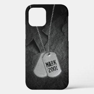 Case-Mate iPhone Case Tags de chien militaire sur le rocher