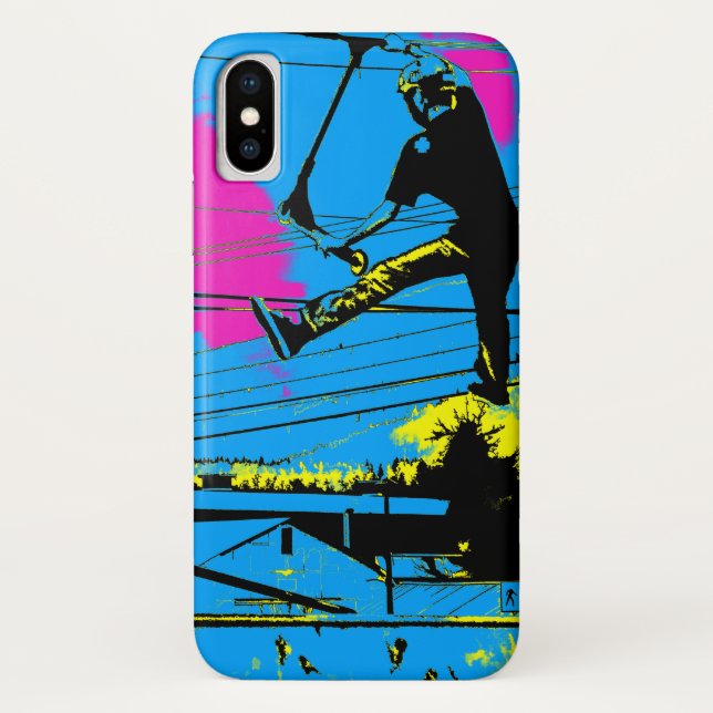 Coques Case-Mate iPhone Tailgating - High Flying Scooter Stunt (Dos)