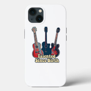 Case-Mate iPhone Case Talented since birth. retro colorful guitars