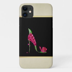 Case-Mate iPhone Case Talons Fleur Élégants Modernes Féminins, Noir, Crè