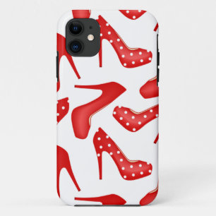 Coque iPhone 11 talons hauts rouges
