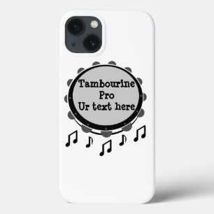 Coques Pour iPhone Tambourine noir et blanc