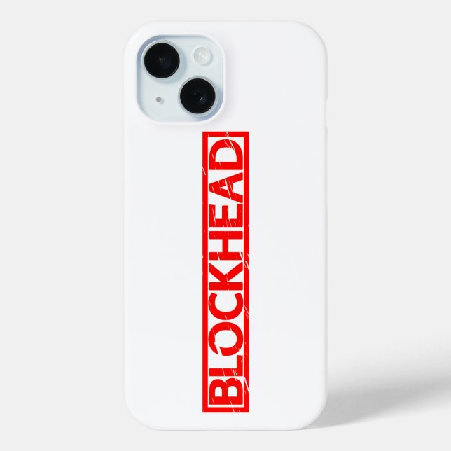 Coques Case-Mate iPhone Tampon en tête de blocage (Verso)