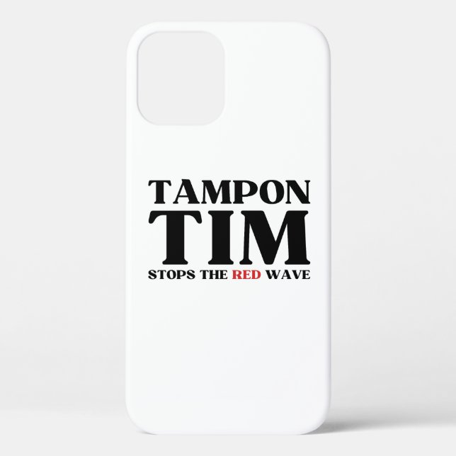 Coques Case-Mate iPhone Tampon Tim Arrêtera La Vague Rouge-Tim Walz 2024 (Verso)