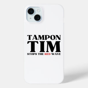Coque Case-Mate iPhone Tampon Tim Arrêtera Le Red Wave-Tim Walz 2024