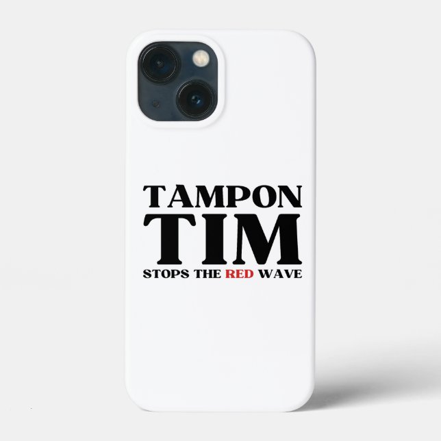 Coques Case-Mate iPhone Tampon Tim Arrêtera Le Red Wave-Tim Walz 2024 (Verso)