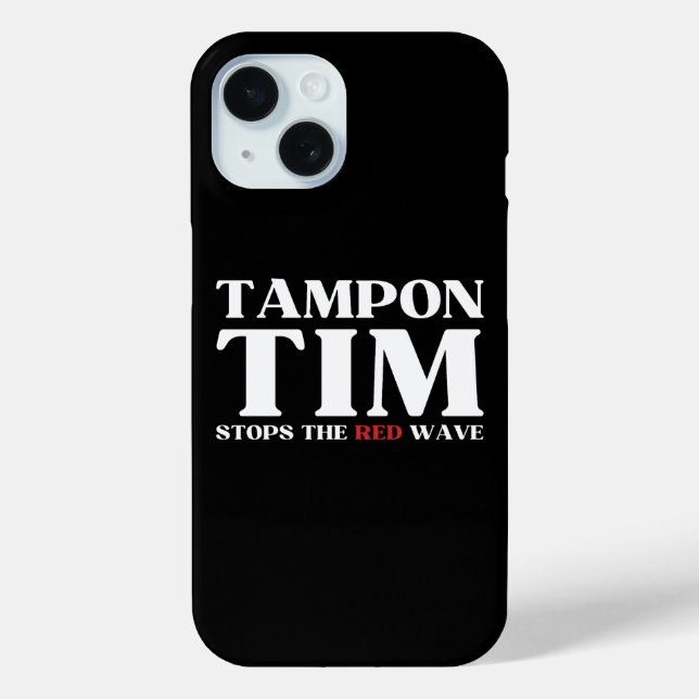 Coques Case-Mate iPhone Tampon Tim Arrêtera Le Red Wave-Tim Walz 2024 (Verso)