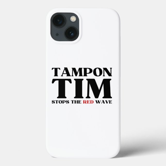 Coques Case-Mate iPhone Tampon Tim Arrêtera Le Red Wave-Tim Walz 2024 (Verso)