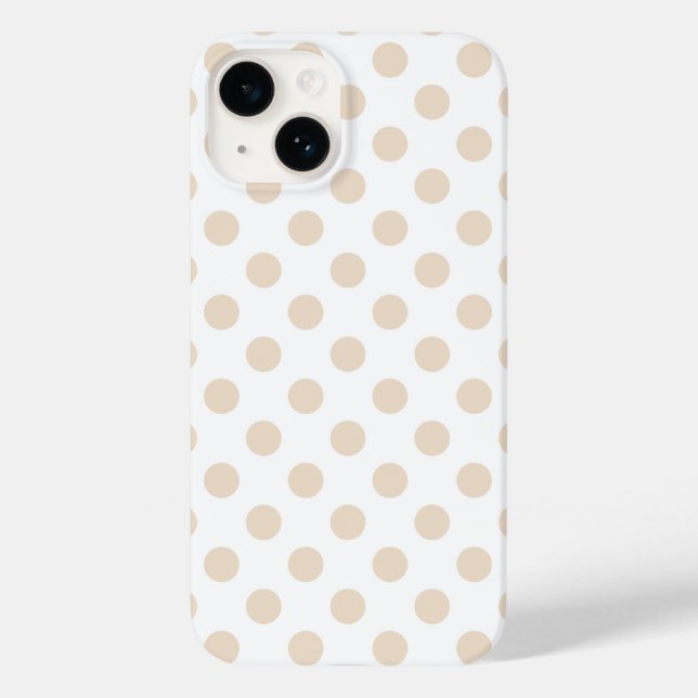 Coques Case-Mate iPhone Tan pois (Verso)