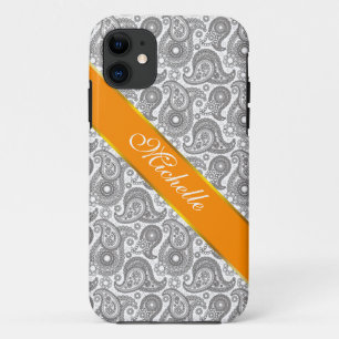 Etui iPhone Case-Mate Tangerine Black Paisley