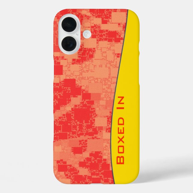 Coques Case-Mate iPhone Tangerine géométrique Zeal Abstrait Motif (Verso)