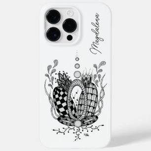 Coque Case-Mate iPhone Tangle Art : Design floral, ovale -