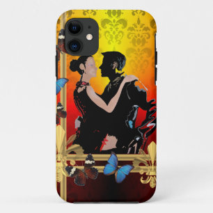 Coque iPhone 11 Tango et damas