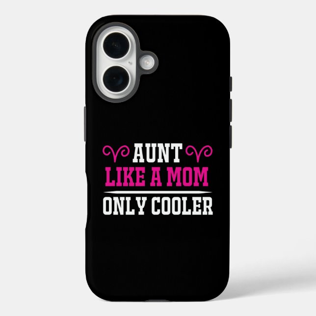 Coques Case-Mate iPhone Tante drôle comme une maman mais en plus cool cade (Verso)