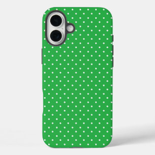 Coque Pour iPhone 16 Plus Tapis de protection à motif de points blancs sur f