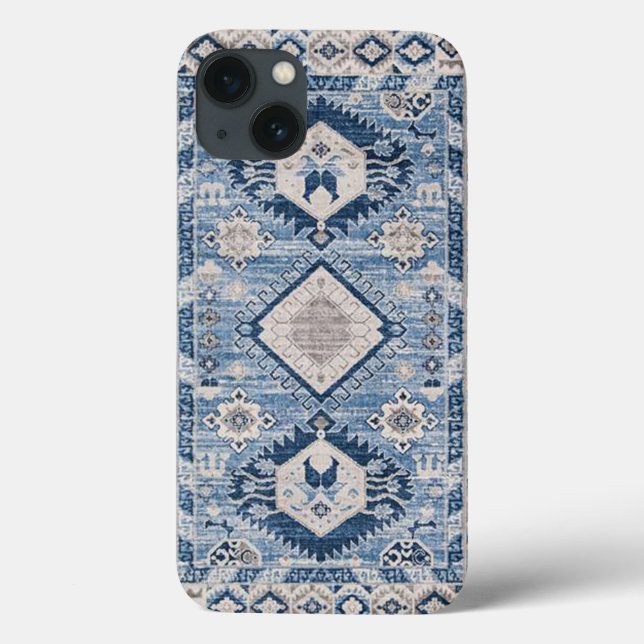 Coques Case-Mate iPhone Tapis Kilim Bleu Antique Oriental (Verso)