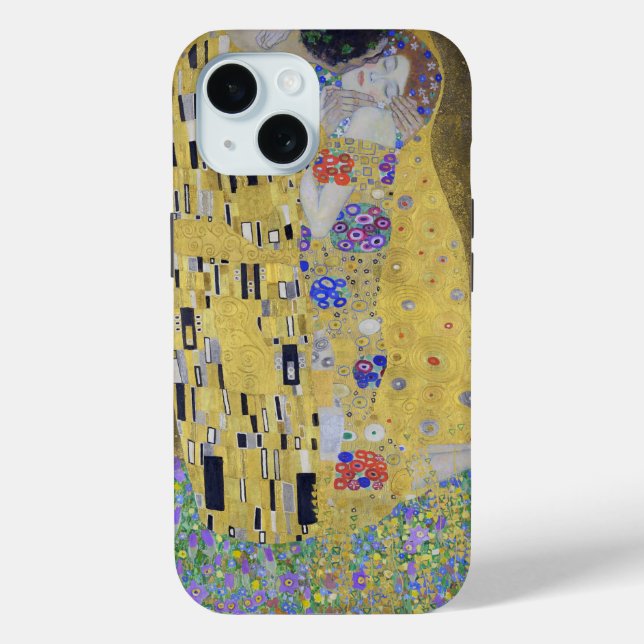 Coques Case-Mate iPhone Tapisserie de l'amour : un baiser en or de Klimt (Verso)