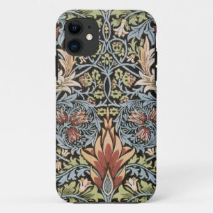 Etui iPhone Case-Mate Tapisserie de William Morris de vert bleu