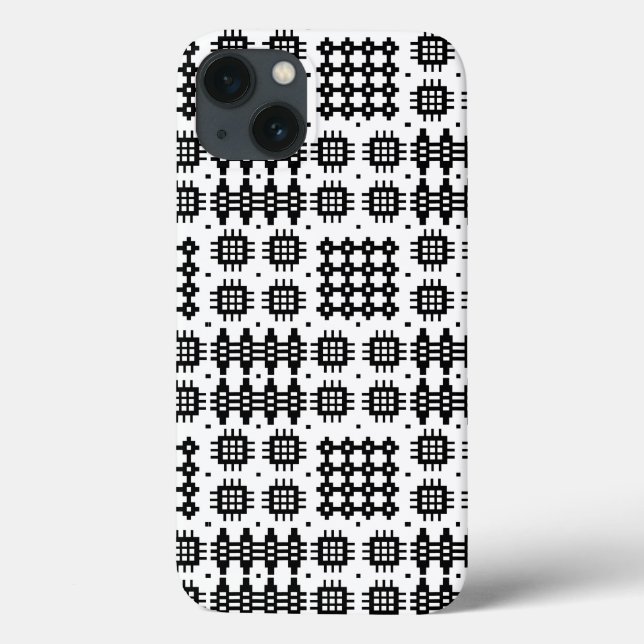 Coques Case-Mate iPhone Tapisserie galloise Faux noir et blanc iPad Mini C (Verso)