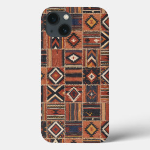 Case-Mate iPhone Case Tapisserie géométrique kilim en patchwork rustique