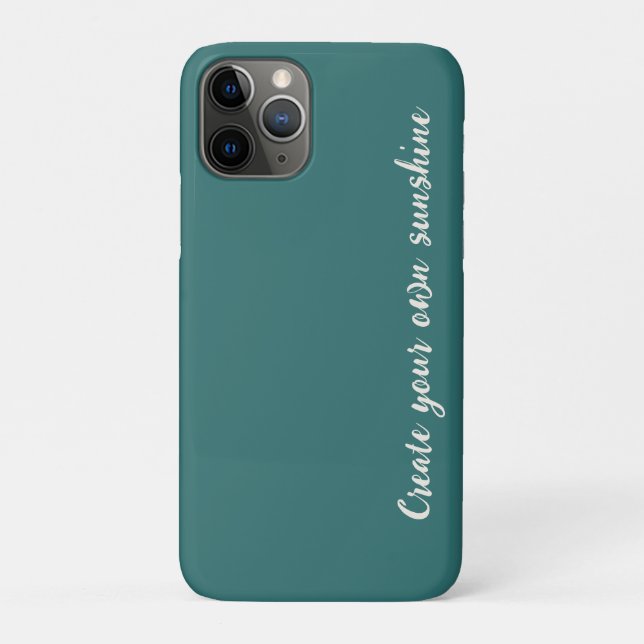 Coques Case-Mate iPhone Tapisserie Moderne Alexandrite Sarcelle Monogramme (Dos)