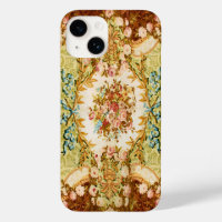 Tapisserie rose à fleurs victorienne à l'air rose 