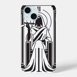 Coque Case-Mate iPhone Tarot Grande Prêtresse Fumée de Weed Occulte