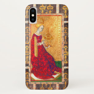 COQUE Case-Mate POUR iPhone TAROTES DE RENAISSANCE ANTIQUE / REINE DES TASSE