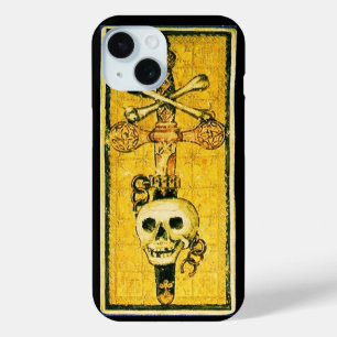 COQUE POUR iPhone 15 TAROTS DE LA RENAISSANCE ANTIQUE / AS D'ÉPÉE