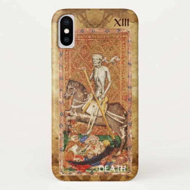 COQUES Case-Mate iPhone TAROTS DE RENAISSANCE ANTIQUE 13 / MORT (Dos)
