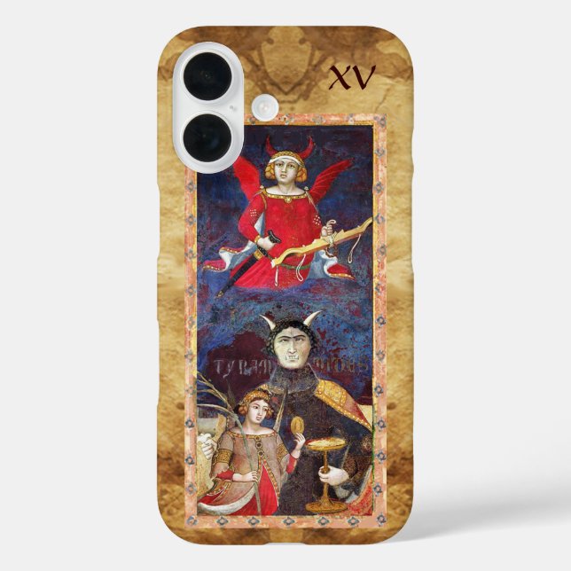 COQUES Case-Mate iPhone TAROTS DE RENAISSANCE ANTIQUE 15 / LE DIABLE (Verso)