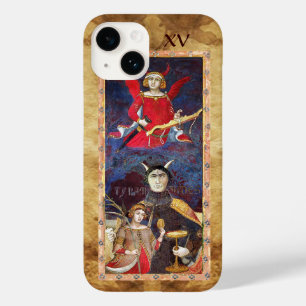 COQUE POUR iPhone 14 TAROTS DE RENAISSANCE ANTIQUE 15 / LE DIABLE