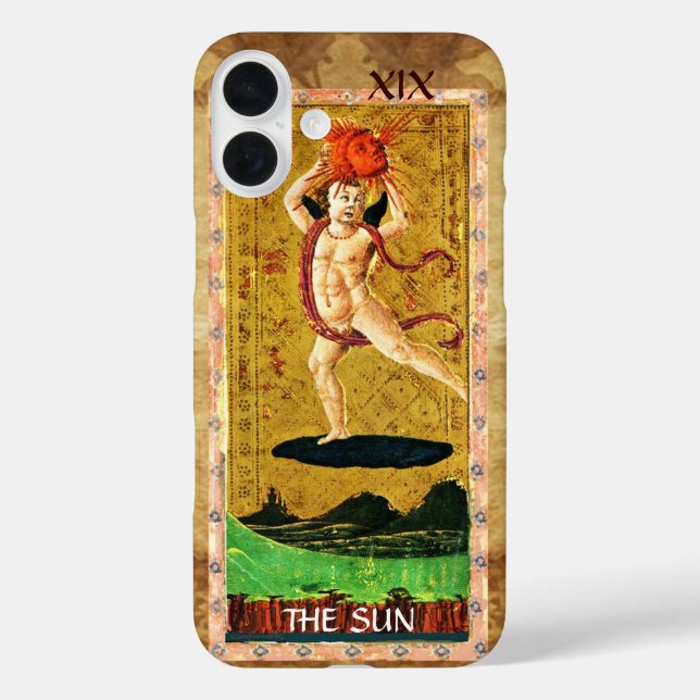 COQUES Case-Mate iPhone TAROTS DE RENAISSANCE ANTIQUE 19 / LE SOLEIL (Verso)