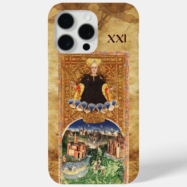 COQUES Case-Mate iPhone TAROTS DE RENAISSANCE ANTIQUE 21 / LE MONDE (Verso)