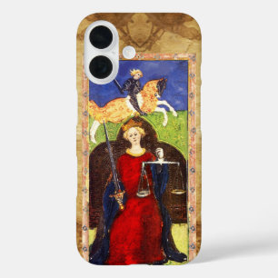 COQUES iPhone 16  TAROTS DE RENAISSANCE ANTIQUE 8 / JUSTICE