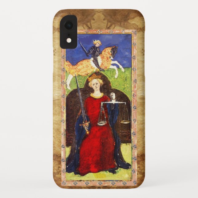 COQUES Case-Mate iPhone TAROTS DE RENAISSANCE ANTIQUE 8 / JUSTICE (Dos)