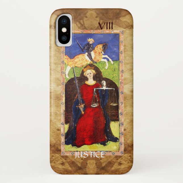 COQUES Case-Mate iPhone TAROTS DE RENAISSANCE ANTIQUE 8 / JUSTICE (Dos)
