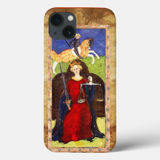 COQUES Case-Mate iPhone TAROTS DE RENAISSANCE ANTIQUE 8 / JUSTICE (Verso)
